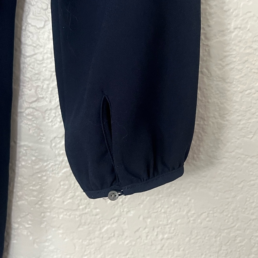 J. Crew Classic Navy Wrap Dress women’s size 4 - Picture 4 of 4